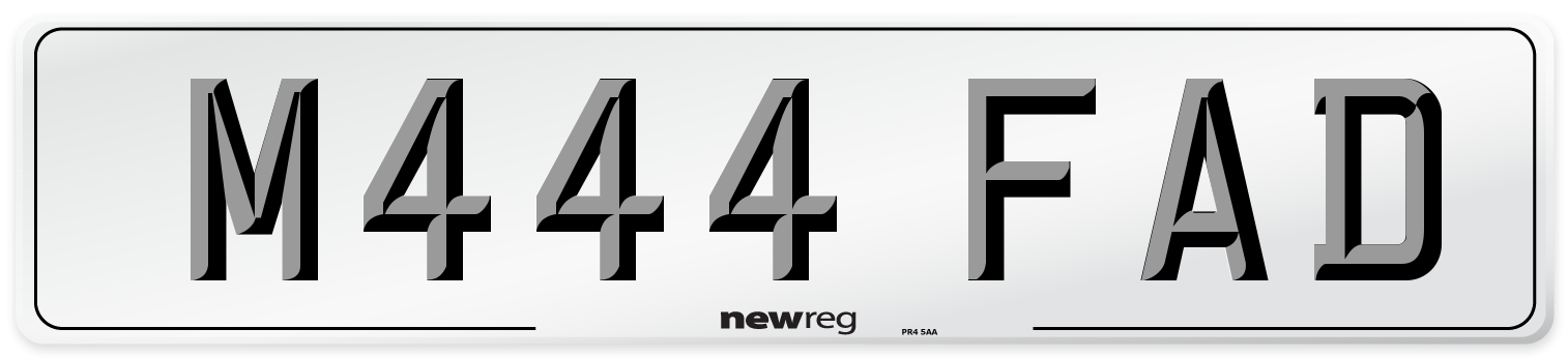 M444 FAD Number Plate from New Reg